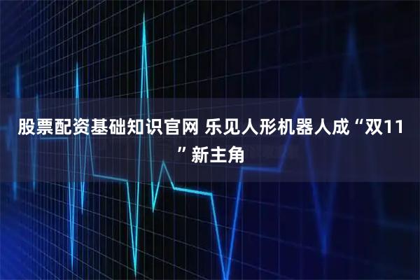 股票配资基础知识官网 乐见人形机器人成“双11”新主角